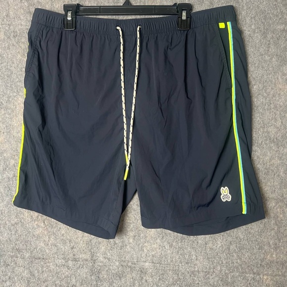 Psycho Bunny men Size XXL Navy Blue lined board shorts - Picture 1 of 7